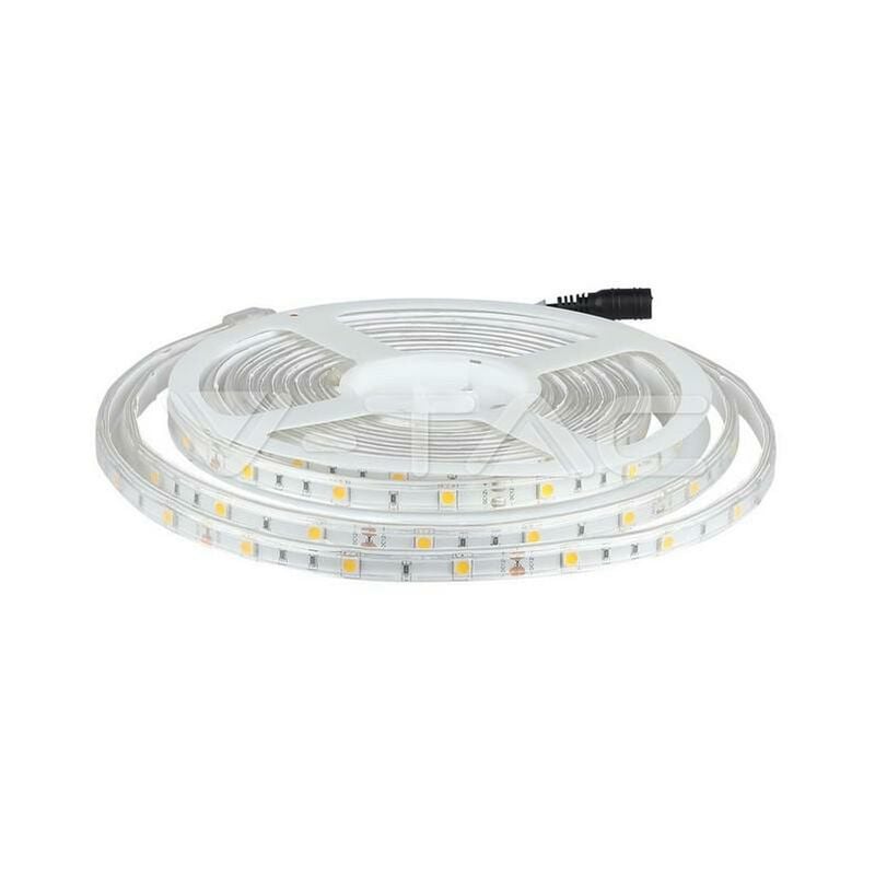 foto del prodotto led striscia smd5050 30 leds 3000k ip65 luce calda