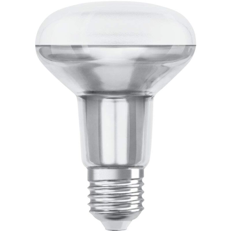 foto del prodotto led superstar r80 lampadina led con riflettore, attacco e27, bianca calda, 2700 k, 8.50 w, equivalenti a 100 w, led superstar r80, chiaro, taglia