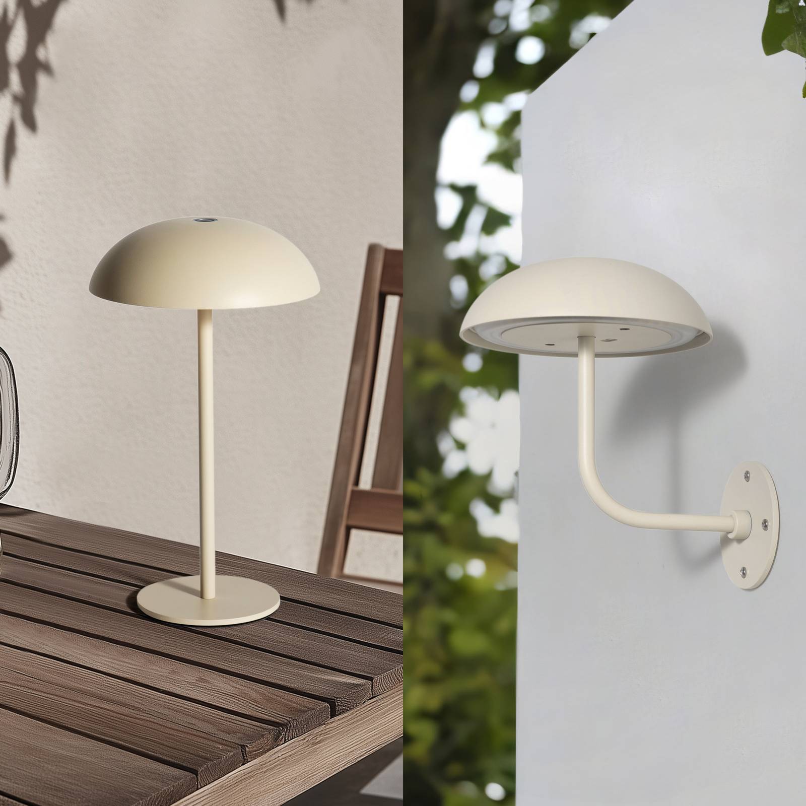 foto del prodotto led thenra in beige da metallo arcchio