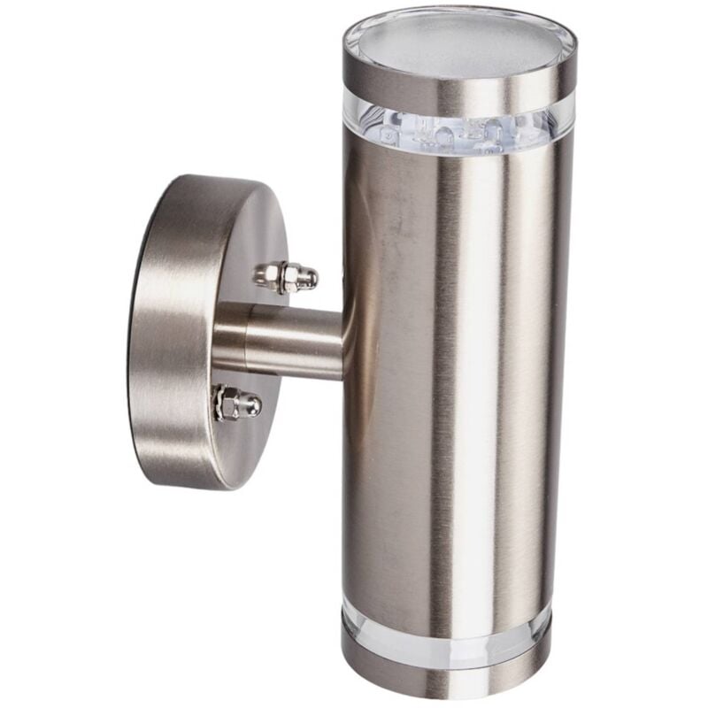 foto del prodotto led tiberius in grigio da acciaio inox lindby