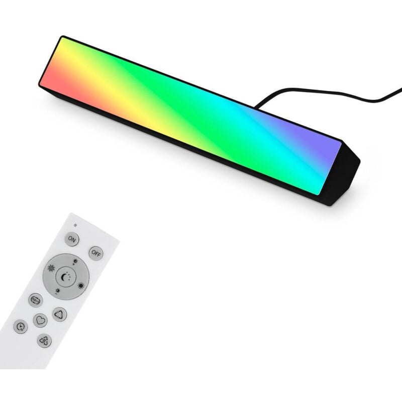 foto del prodotto led wall washer rgb wifi bluetooth app 9 w nero plastica briloner
