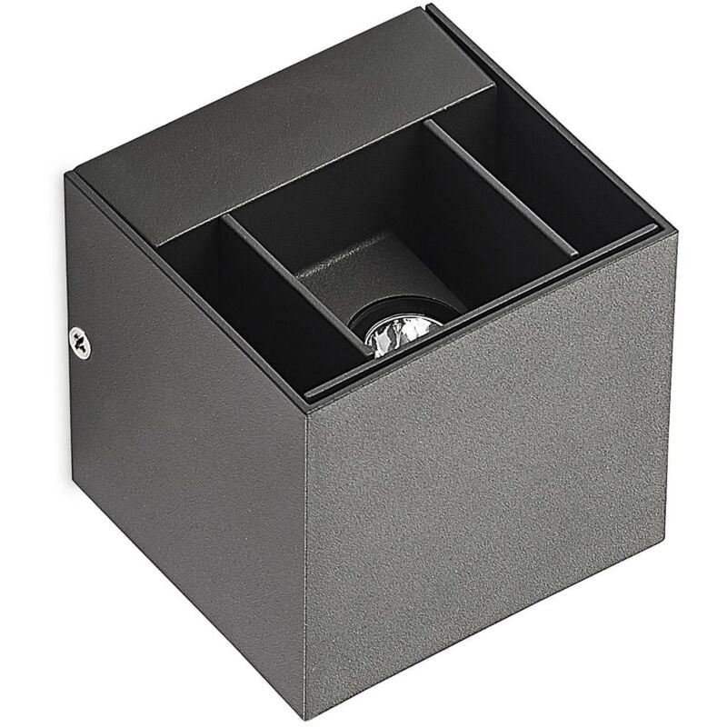 foto del prodotto led zavier in nero da alluminio lindby