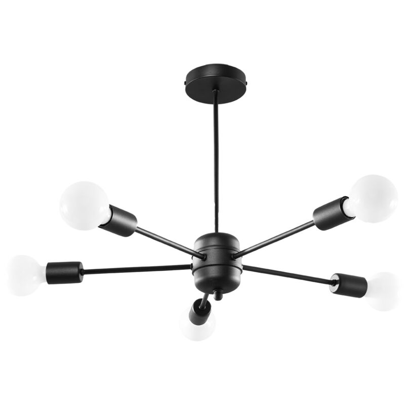 foto del prodotto ledbox lampadari lango nero 66x46x66cm sollux