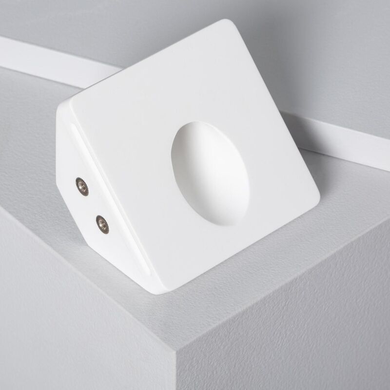 foto del prodotto ledkia applique da parete integrazione cartongesso led 2w foro 103x100 mm 2700k bianco caldo
