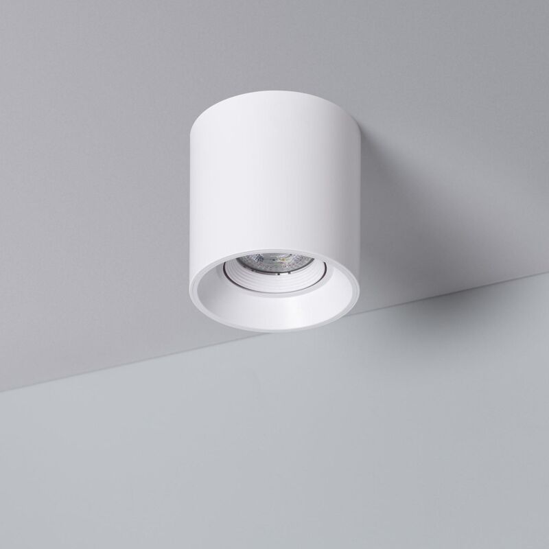 foto del prodotto ledkia applique da soffitto bianco con lampadina gu10 space bianco freddo 6000k