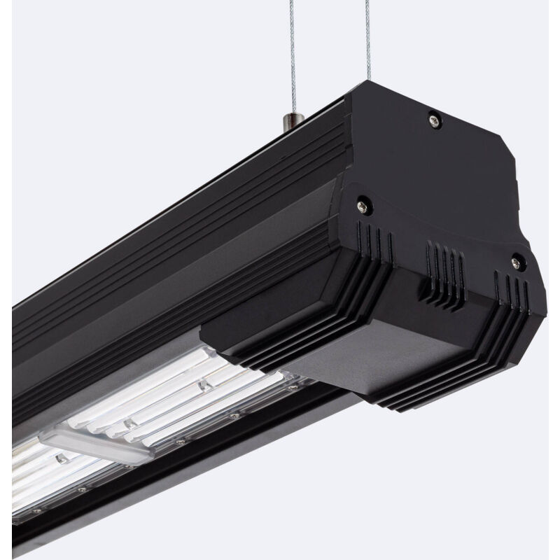 foto del prodotto ledkia campana lineare led industriale 100w ip65 160lm w smart zhaga plug and play bianco naturale 120 x40 4000k pir