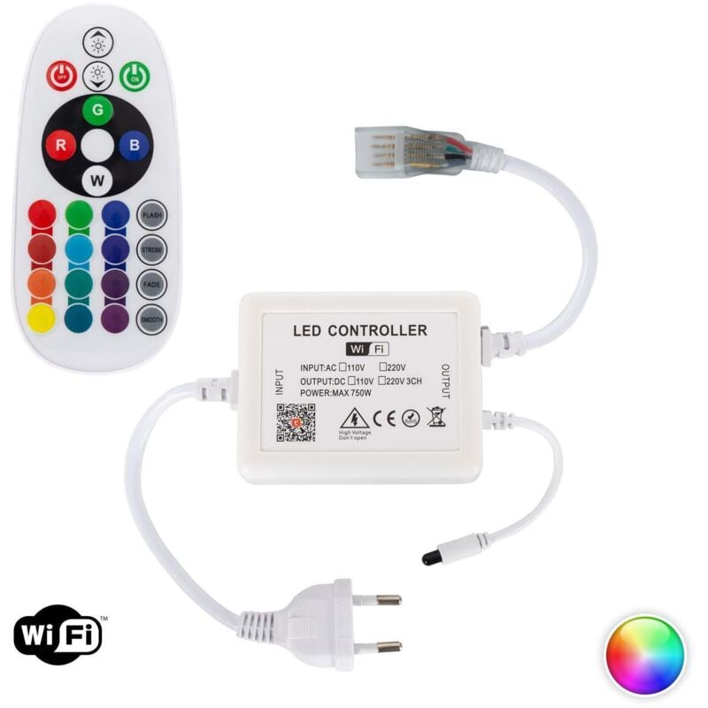 foto del prodotto ledkia controller striscia led led 220v wi fi