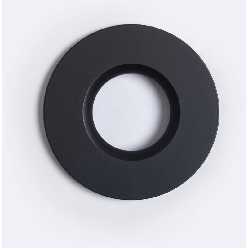 foto del prodotto ledkia cornice decorativa per downlight led circolare 4cct regolabile ip65 nero