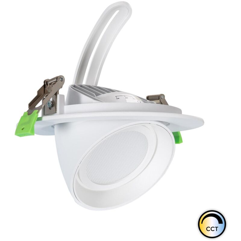 foto del prodotto ledkia downlight led 48w circolare orientabile cct 120 lm w lifud foro 175 mm selezionabile caldo naturale no flicker