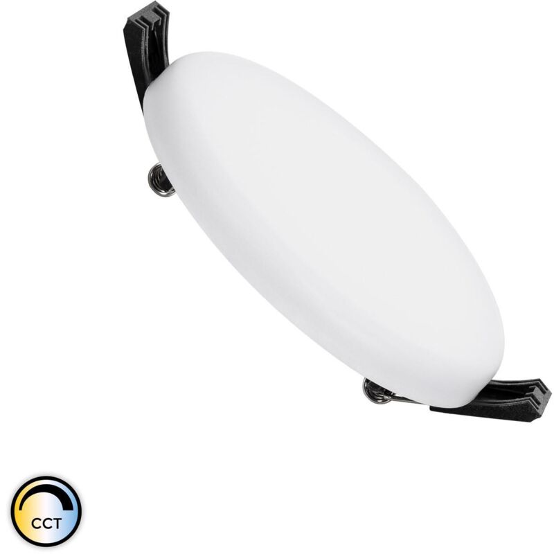 foto del prodotto ledkia downlight led 8w bianco selezionabile slim superficie circolare foro 75mm ip54 selezionabile caldo naturale freddo 