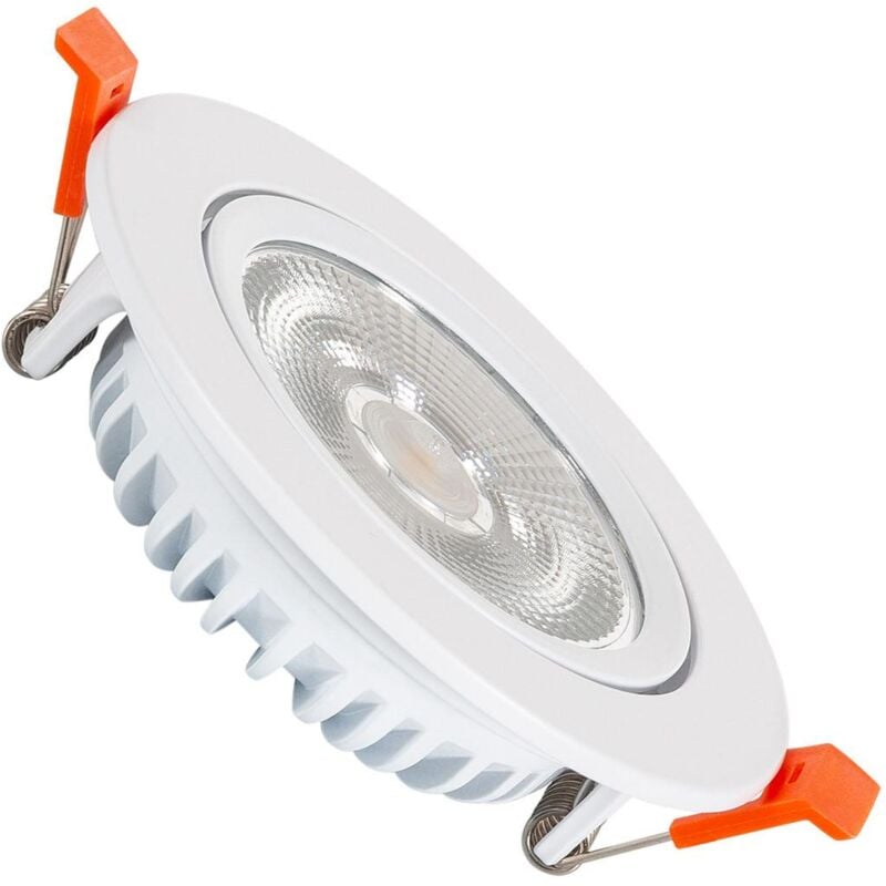 foto del prodotto ledkia faretto downlight led 10w circolare cob cri90 slim foro 90mm bianco freddo no flicker 5000k