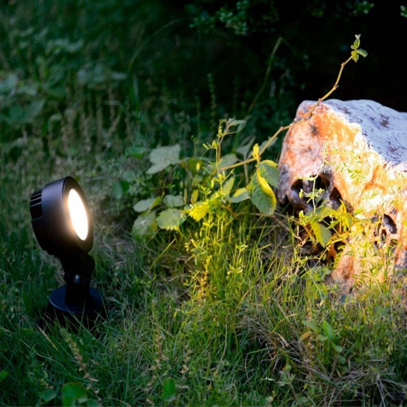 foto del prodotto ledkia faretto led con picchetto argo 3w 3000k bianco caldo