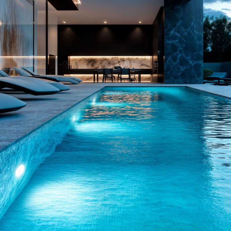 foto del prodotto ledkia faretto piscina led superficie sommergibile 12v ac dc ip68 20w 6000k bianco freddo