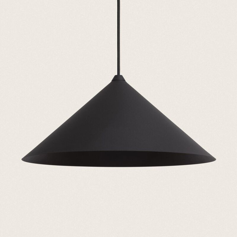 foto del prodotto ledkia lampada a sospensione led 8w metal elise l nero
