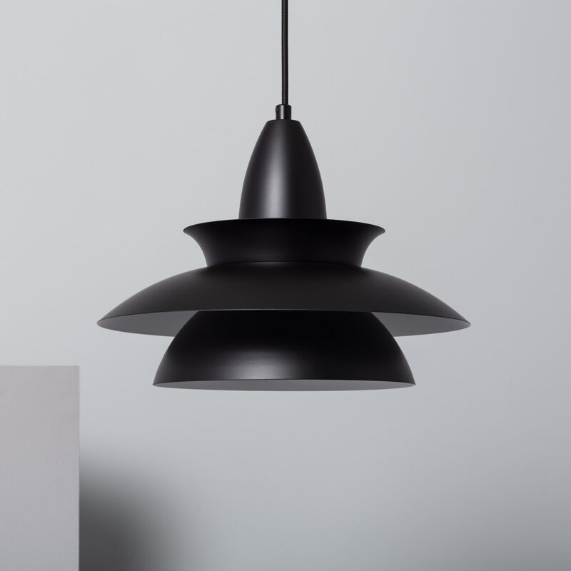 foto del prodotto ledkia lampada a sospensione metallo ballnew nero