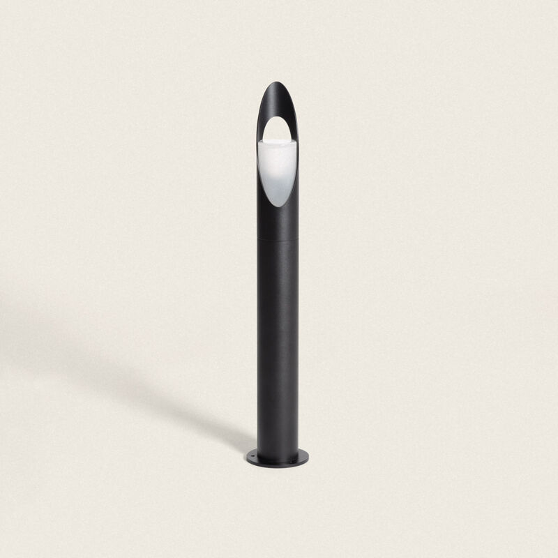 foto del prodotto ledkia lampioncino per esterni alluminio 60cm oblong nero