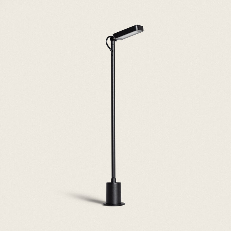 foto del prodotto ledkia lampioncino per esterni led 6w 60 cm con picchetto flux nero