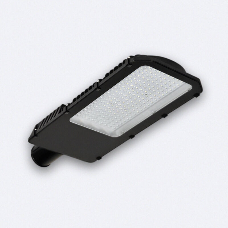 foto del prodotto ledkia lampione led 150w harlem osram nero bianco caldo 3000k