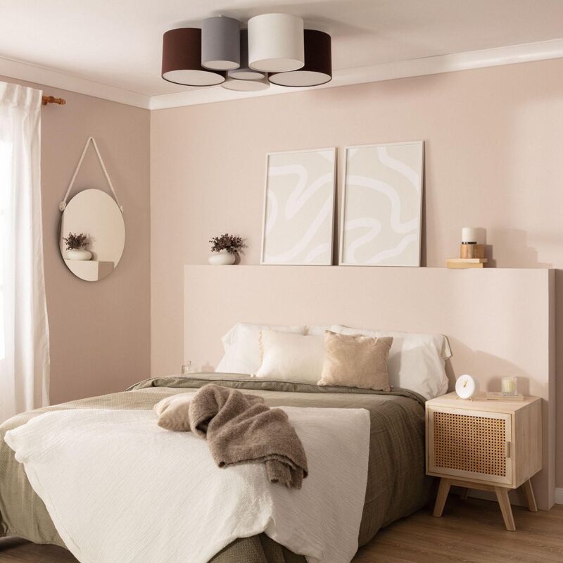 immagine 0 del prodotto ledkia plafoniera circolare tessuto tallabo multicolore
