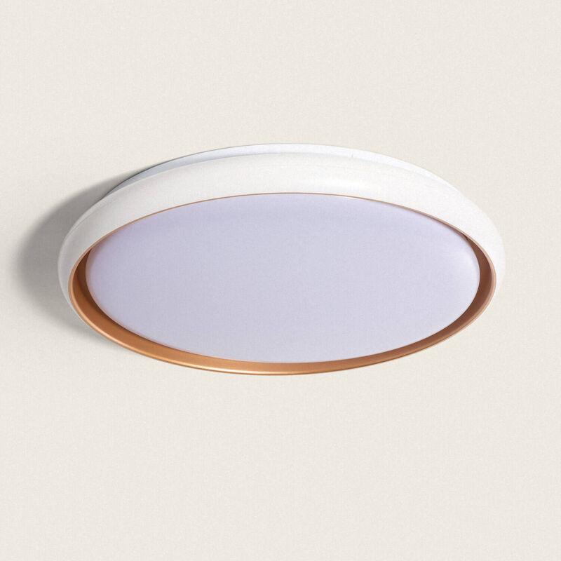 foto del prodotto ledkia plafoniera led 36w circolare 510 mm cct selezionabile rayan bianco