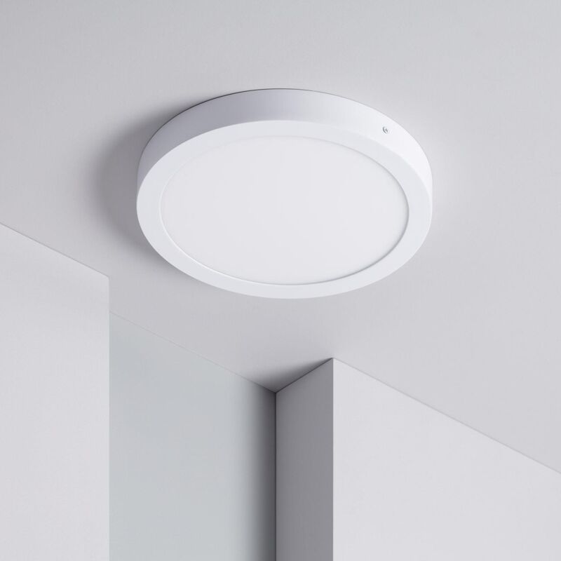 foto del prodotto ledkia plafoniera led circolare 24w 295 mm bianco caldo 3000k
