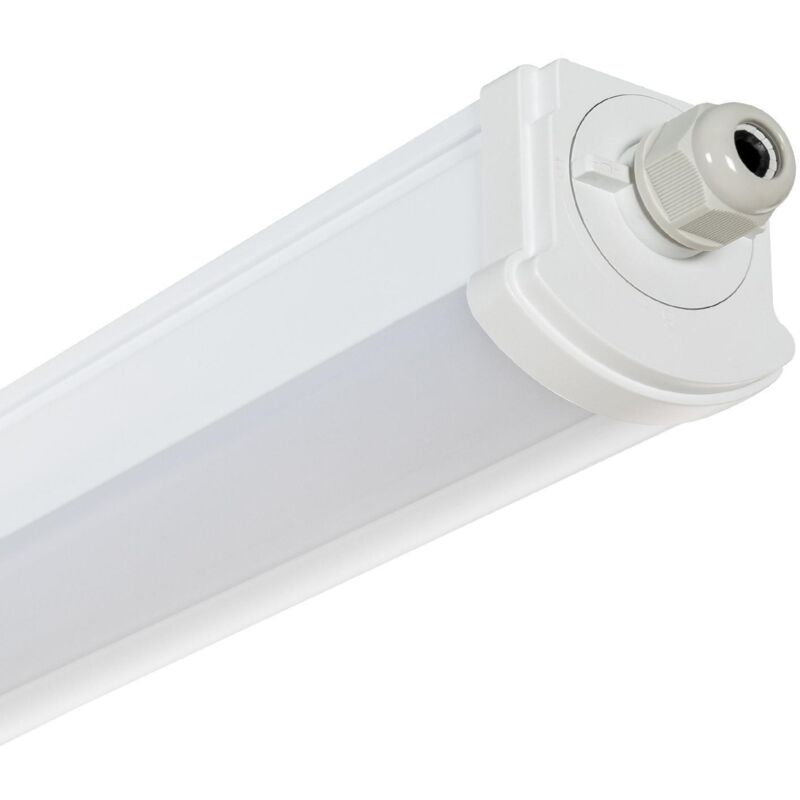 foto del prodotto ledkia plafoniera stagna led 120 cm 30w ip65 con sensore di movimento bianco naturale 4000k