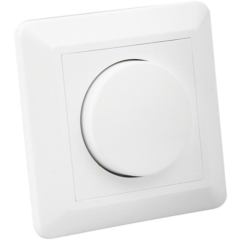 foto del prodotto ledkia regolatore interruttore commutatore universale led triac bianco rotto