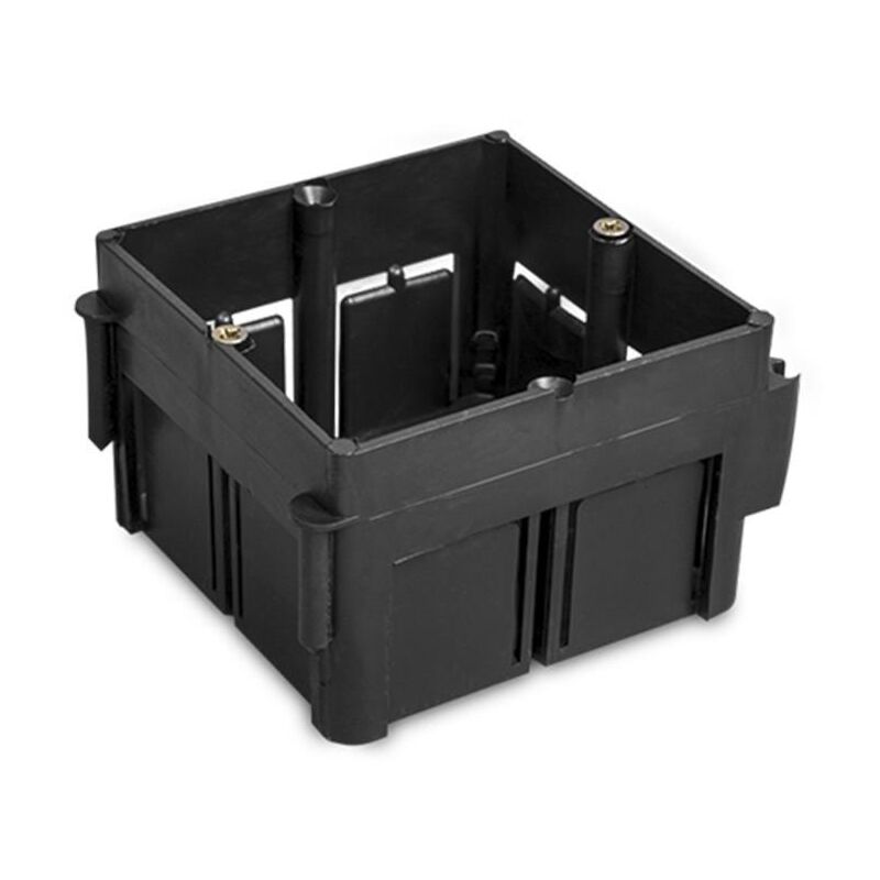foto del prodotto ledkia scatola per meccanismi universali da incasso 65x65x45 mm nero