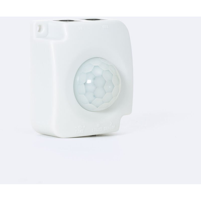 foto del prodotto ledkia sensore di movimento pir 120 per striscia led 12 24v dc connettore jack bianco
