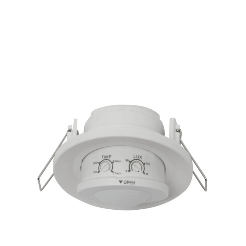 foto del prodotto ledkia sensore di movimento radar crepuscolare 360 ad incasso bianco