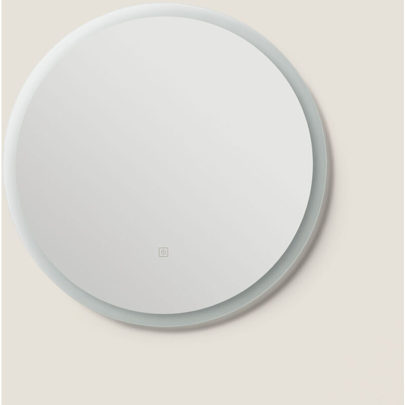 foto del prodotto ledkia specchio bagno con luce led y antiappannamento 60 cm shala 2700k bianco caldo