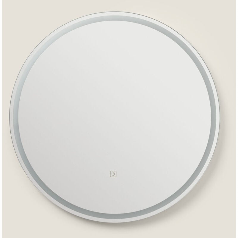 foto del prodotto ledkia specchio bagno jizan con luce led e antiappannamento 60 cm 4000k bianco naturale