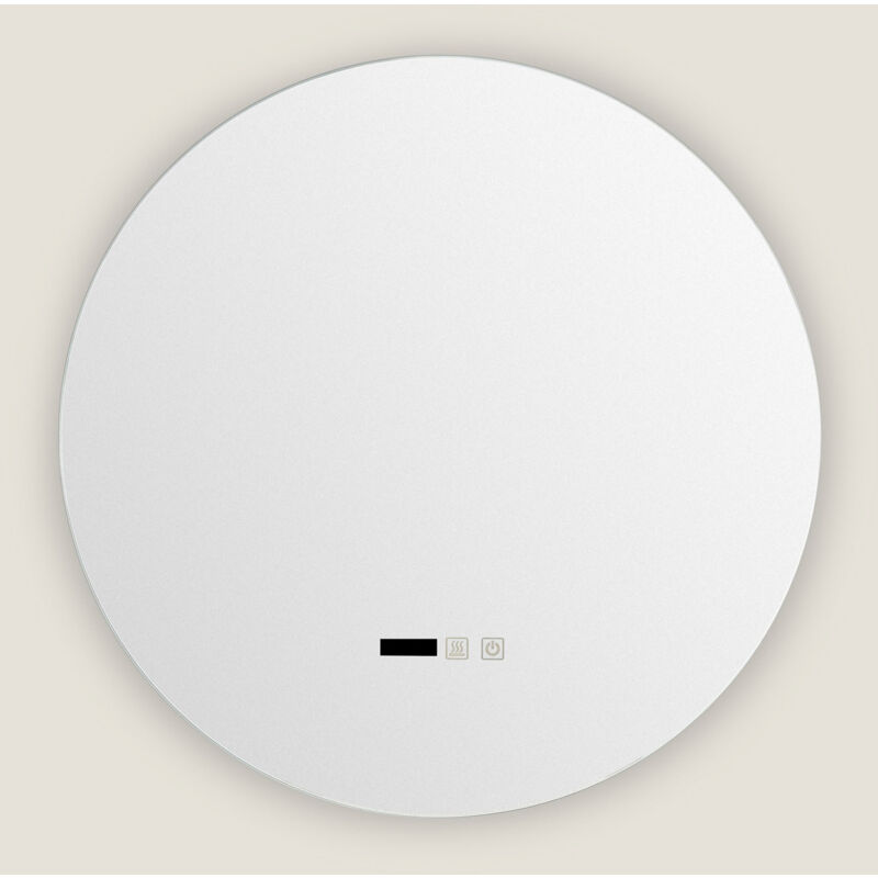 foto del prodotto ledkia specchio da bagno con luce led e antiappannamento 60 cm big volpe selezionabile caldo naturale freddo 