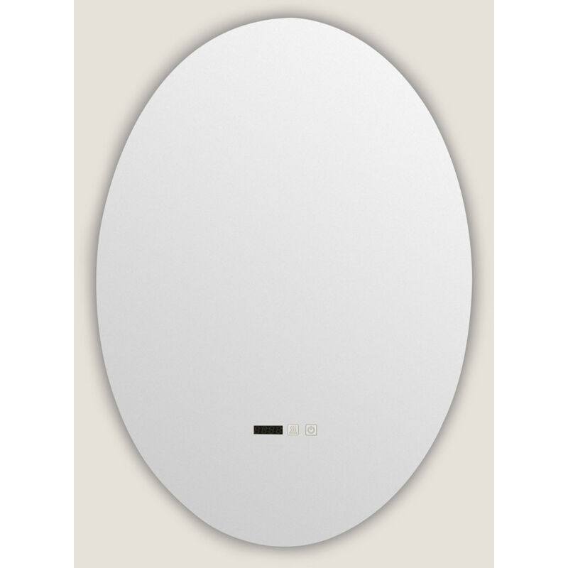 foto del prodotto ledkia specchio da bagno con luce led e antiappannamento 70x50 cm catedrais selezionabile caldo naturale freddo 