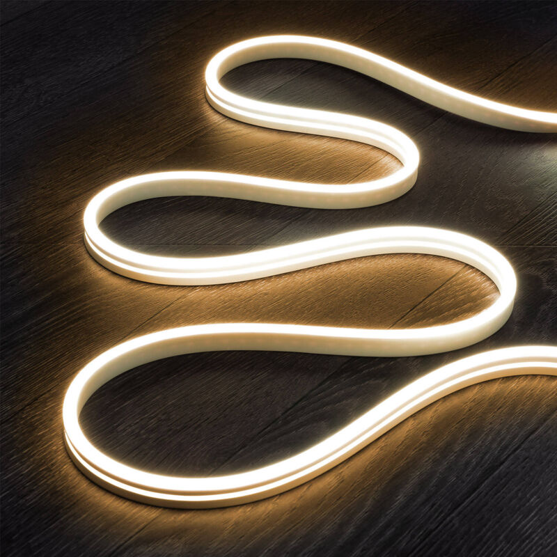 foto del prodotto ledkia striscia neon led 24v dc nflex6 ip65 su misura taglio ogni 5 cm bianco caldo 4 m