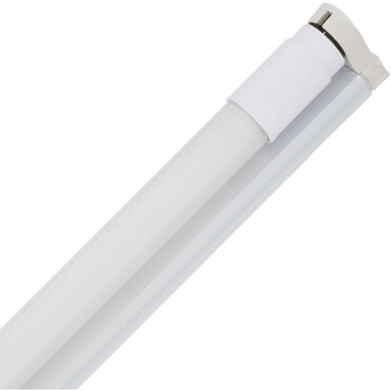 foto del prodotto ledkia tubo led t8 g13 60cm nano pc 9w 140lm w supporto portatubo bianco caldo no no flicker 3000k