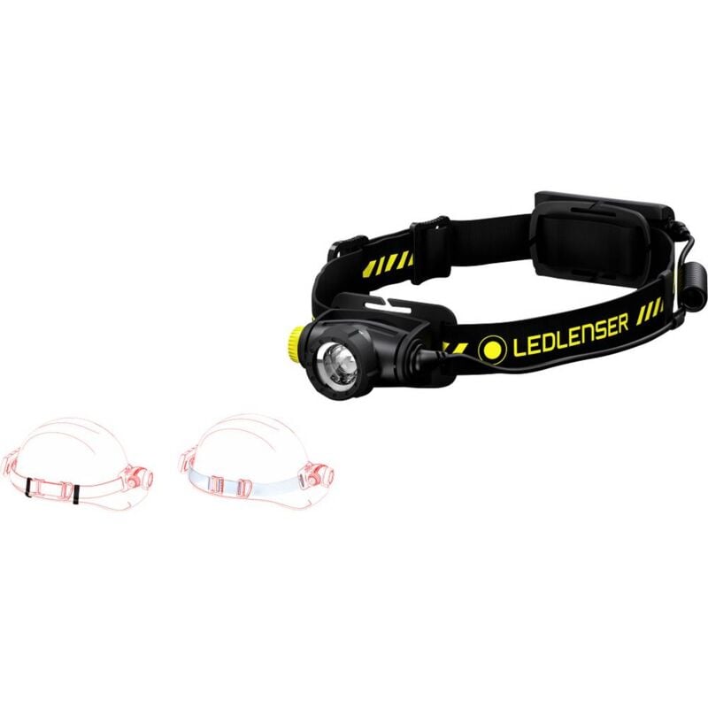 foto del prodotto ledlenser h5r work led monocolore lampada frontale a batteria ricaricabile 500 lm 2 h 502194