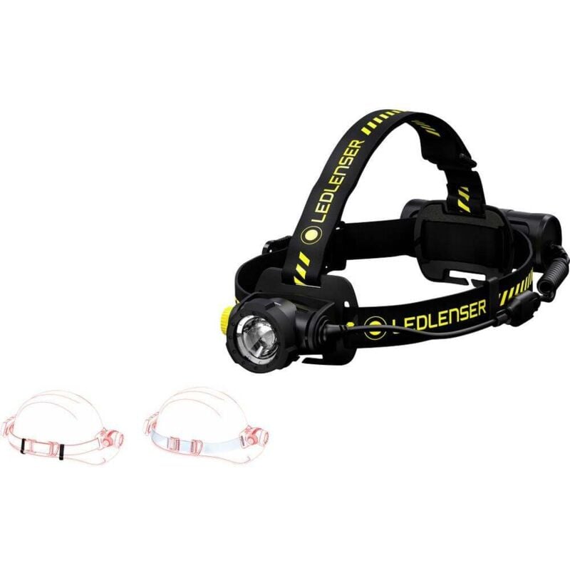 foto del prodotto ledlenser h7r work led monocolore lampada frontale a batteria ricaricabile 1000 lm 4 h 502195