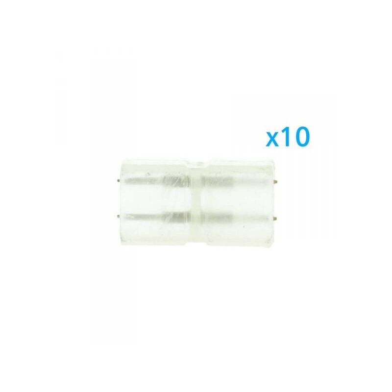 foto del prodotto ledlux 10 pz connettore da 2 pin passo 6mm per unire e allungare bobina led 220v mono colore