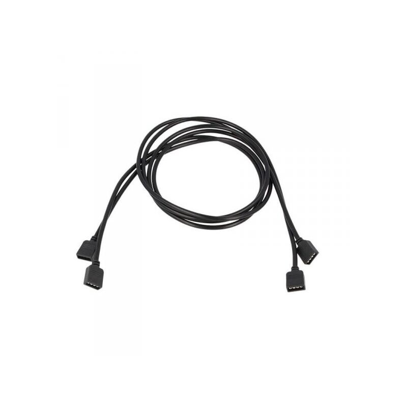 foto del prodotto ledlux 2 pz cavo allungamento da 1 metro con connettori presa femmine 4 buchi entrambi lati per striscia led rgb