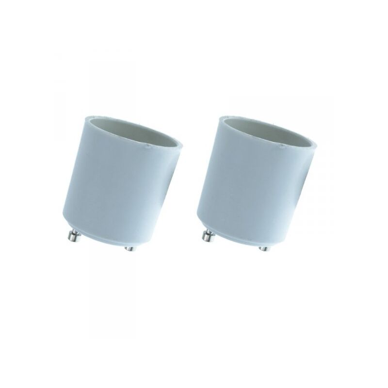 foto del prodotto ledlux 2 pz convertitore adattatore portalampada per lampada led attacco da gu24 a e27