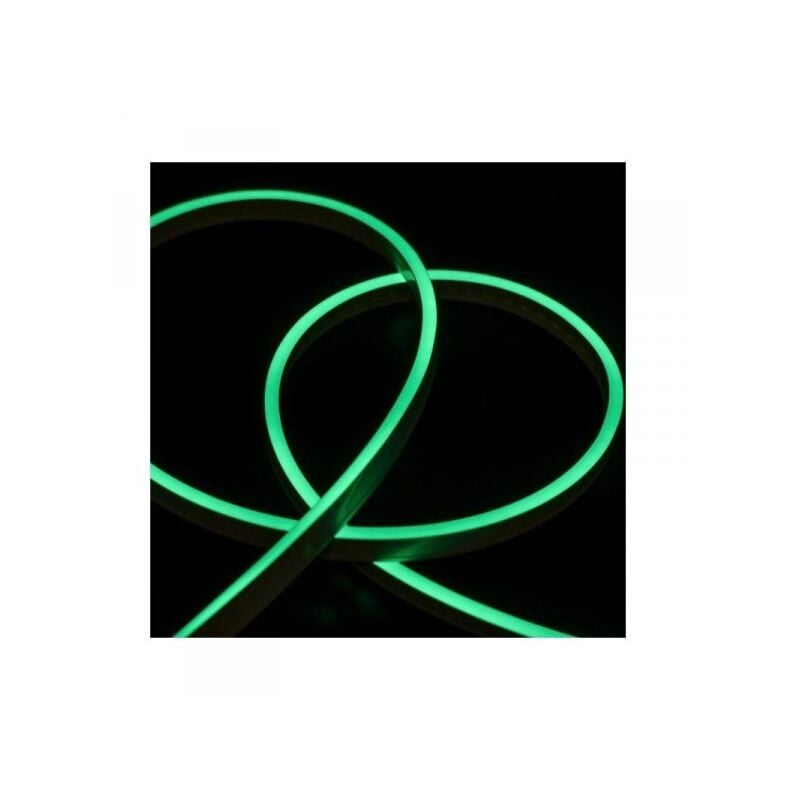 immagine 0 del prodotto ledlux 24v bobina led neon flex colore verde 10 metri ip65 10w m tagliabile dove vuole