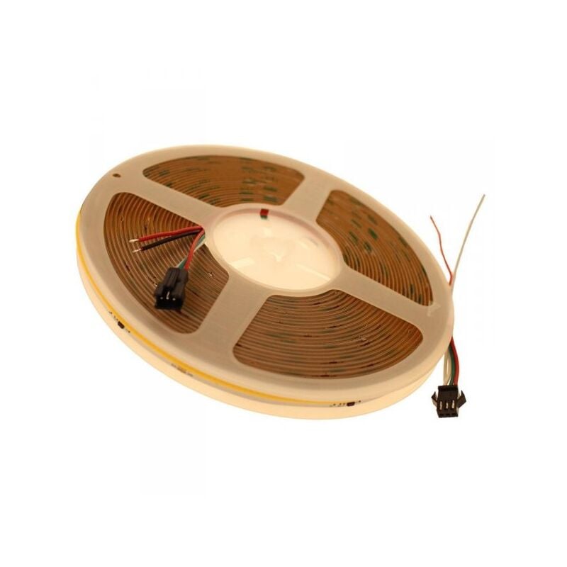 foto del prodotto ledlux 24v striscia led dinamica ic ws2811 10 metri 4000k 8w m cri 90 ip20 800 lm m passo 10mm sequenziale progressiva graduale