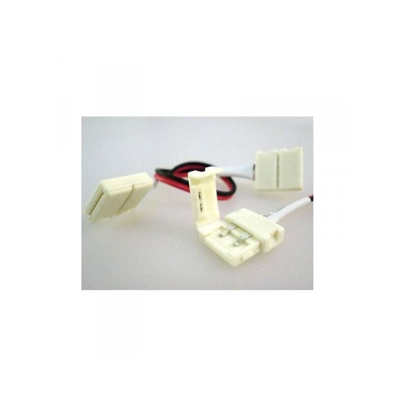 foto del prodotto ledlux 4 pz connettore 12mm per collegare due strip led smd 5050 monocolore senza saldare