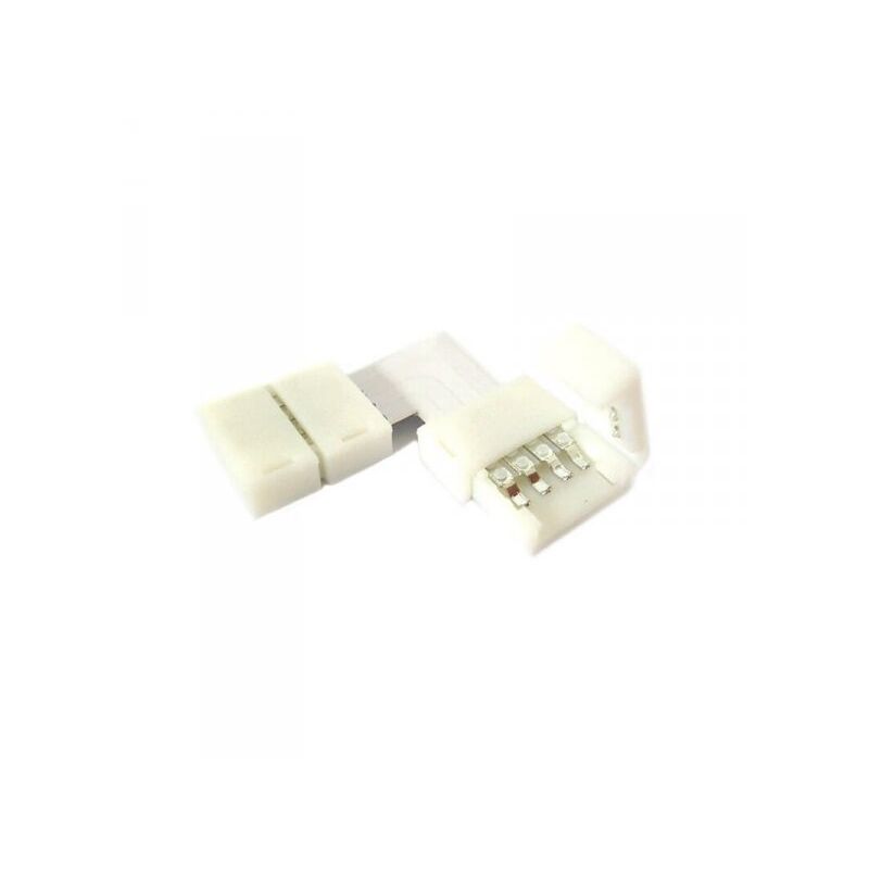 foto del prodotto ledlux 4 pz connettore passo 10mm rgb forma l per allungare e curvare strip led rgb e mono colore