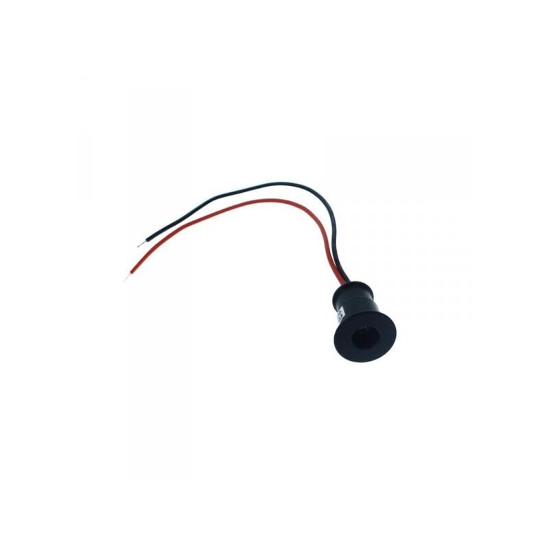foto del prodotto ledlux 4 pz mini faretto led da incasso 1w dc 12v freddo 6000k carcassa nera angolo 120 foro 15mm 20x25mm
