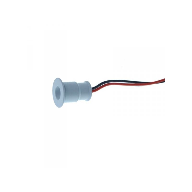 foto del prodotto ledlux 4 pz mini faretto led da incasso 1w dc 12v neutro 4000k carcassa bianca angolo 120 gradi foro 15mm 20x25mm