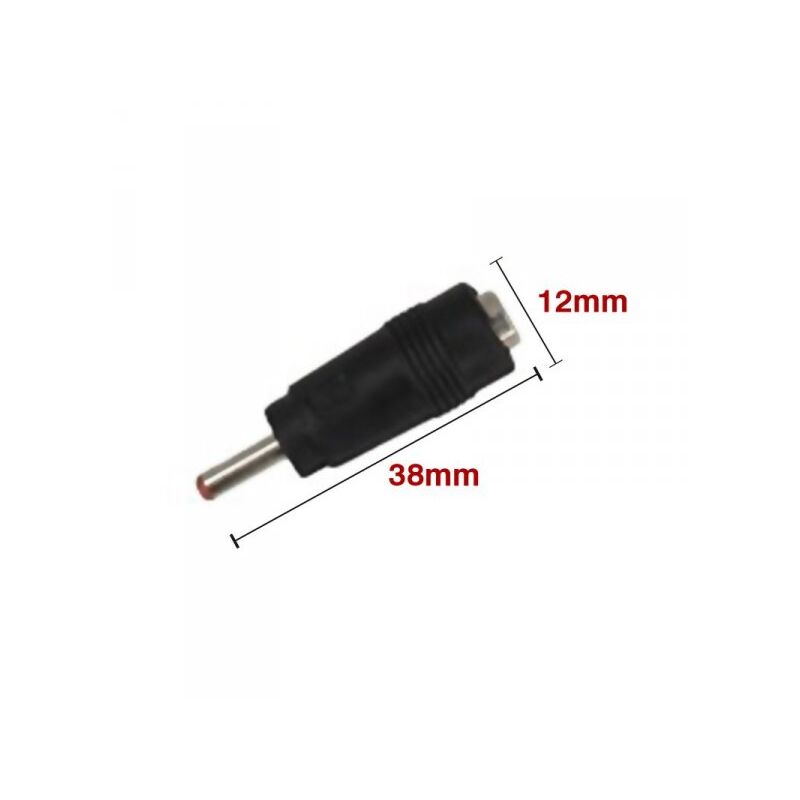 foto del prodotto ledlux adattatore connettore jack da 5,5x2,1mm femmine a 3,5x1,35mm maschio per barra led sottopensile cucina armadio