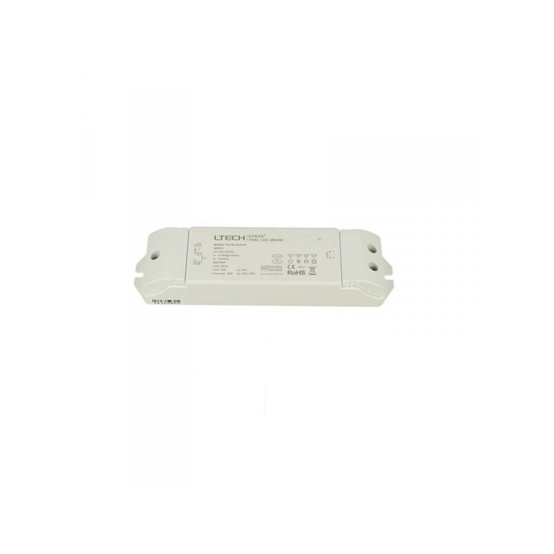 foto del prodotto ledlux alimentatore dimmerabile cv 24v 36w triac elv pulsante n.o. 3 in 1 varialuce su 220v