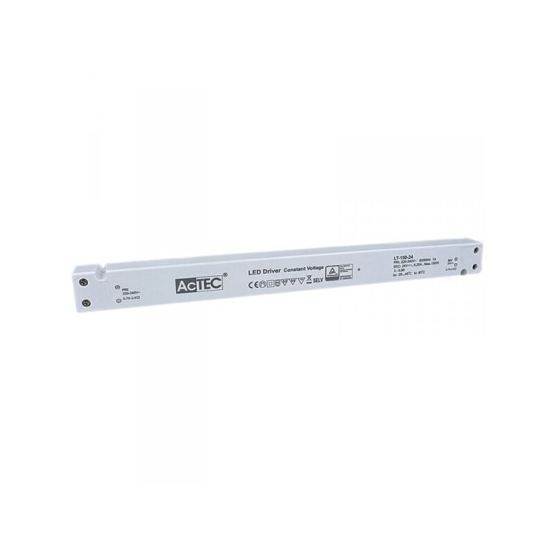 foto del prodotto ledlux alimentatore ultra slim sottile 150w 24v trasformatore cv per striscia led profili alluminio